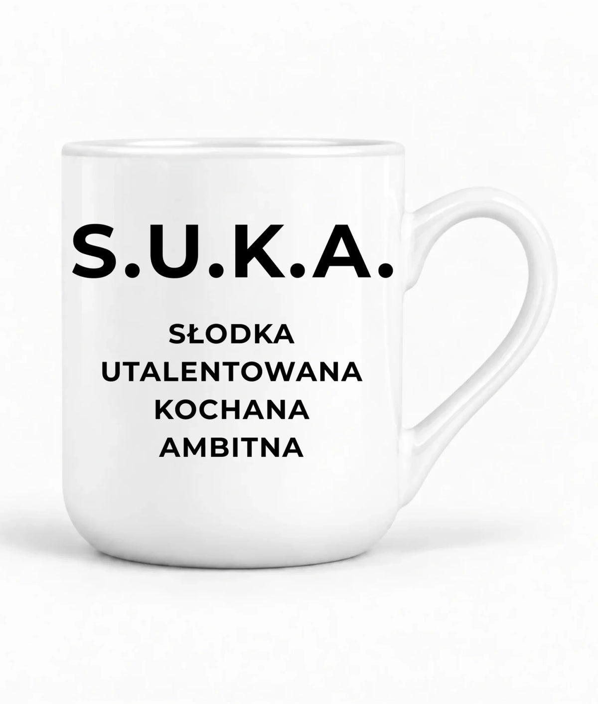 Kubek elegant - S.U.K.A. - śmieszny prezent dla niej - bez cenzury DZ16