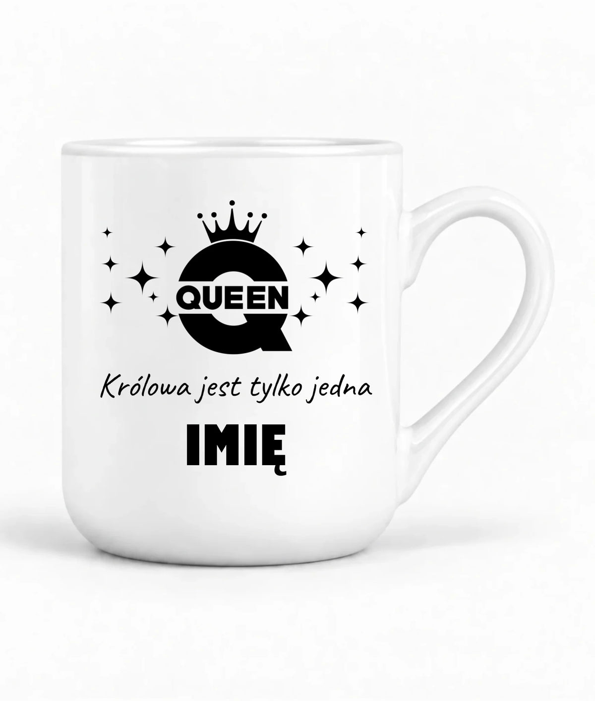 Kubek elegant dla niej - Queen Królowa jest tylko jedna - personalizowany W40