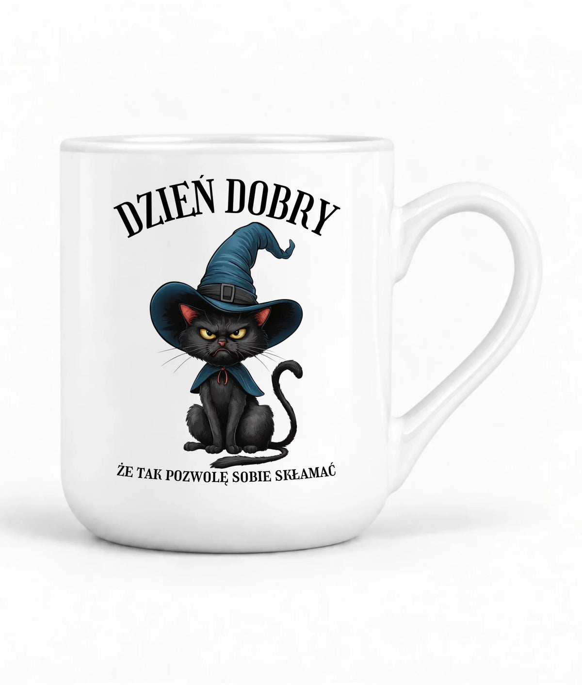 Kubek elegant halloweenowy - Dzień dobry, że tak pozwolę sobie skłamać HL27