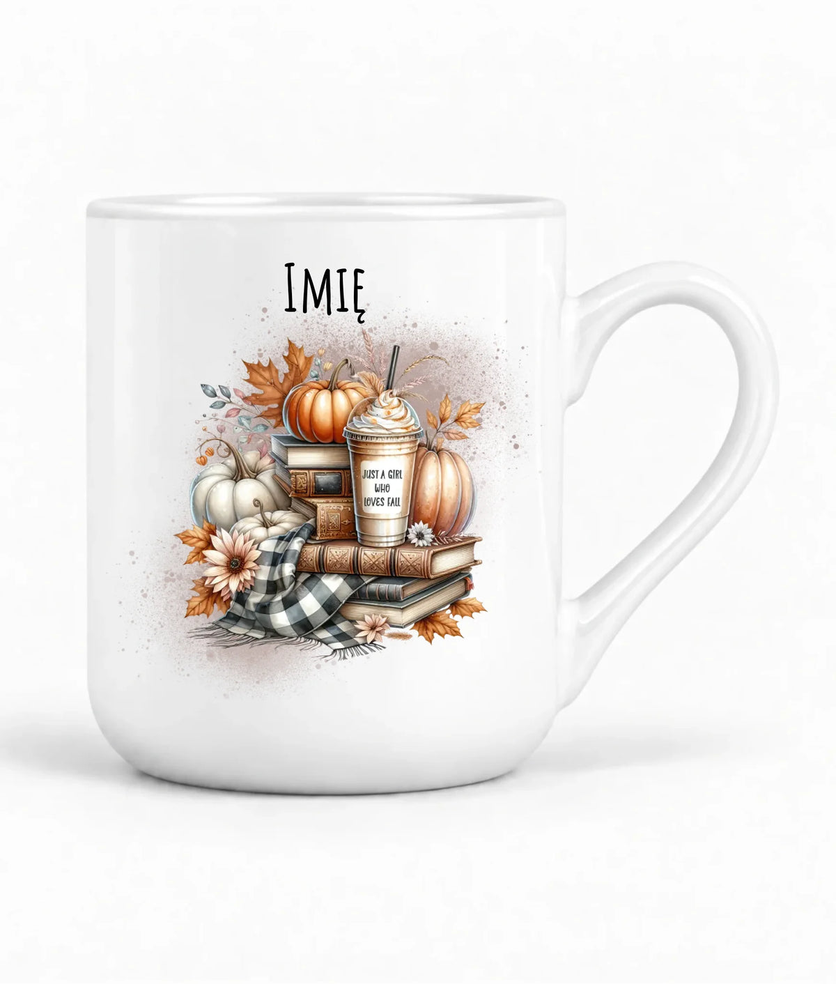Kubek elegant jesienny - Książkara - personalizowany JS14