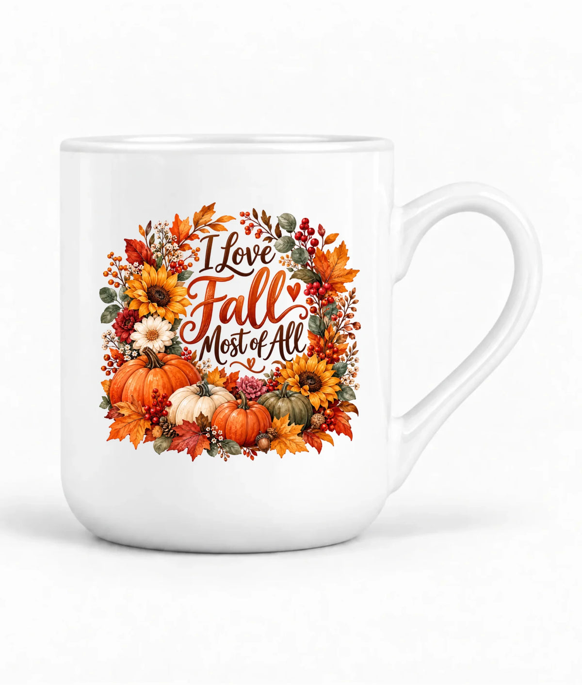 Kubek elegant jesienny - I Love Fall Most of All