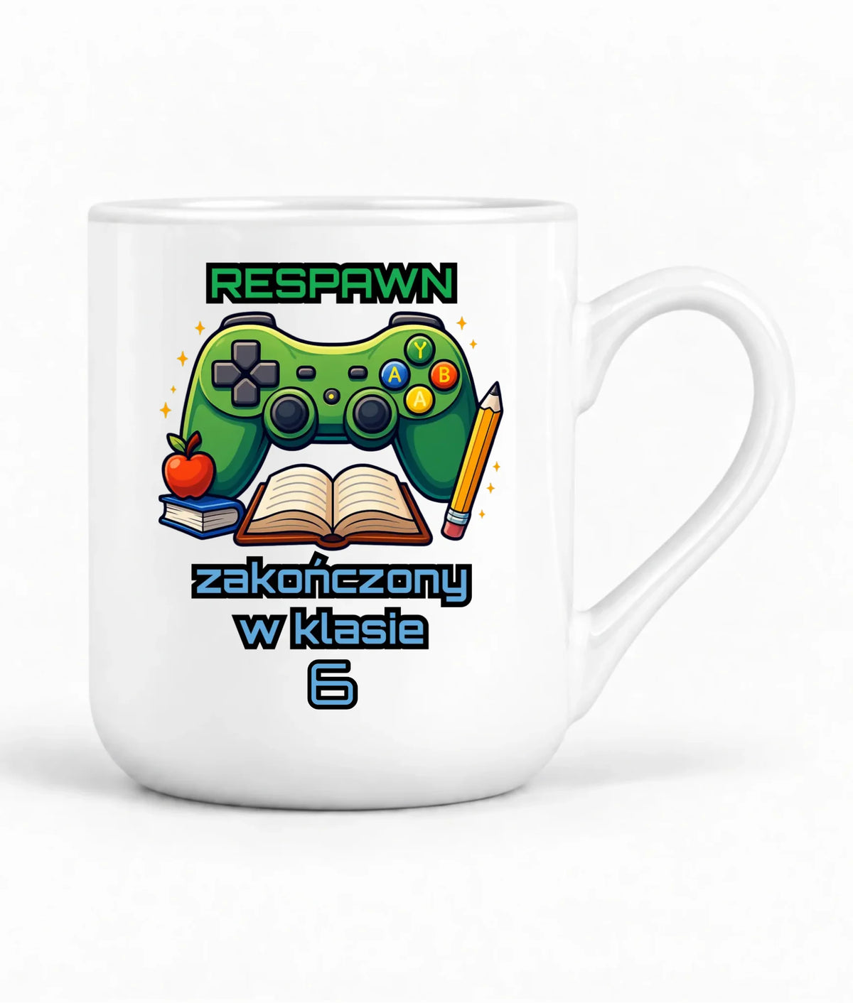 Kubek elegant szkolny - Respawn - gamer do szkoły - personalizowany SZ18