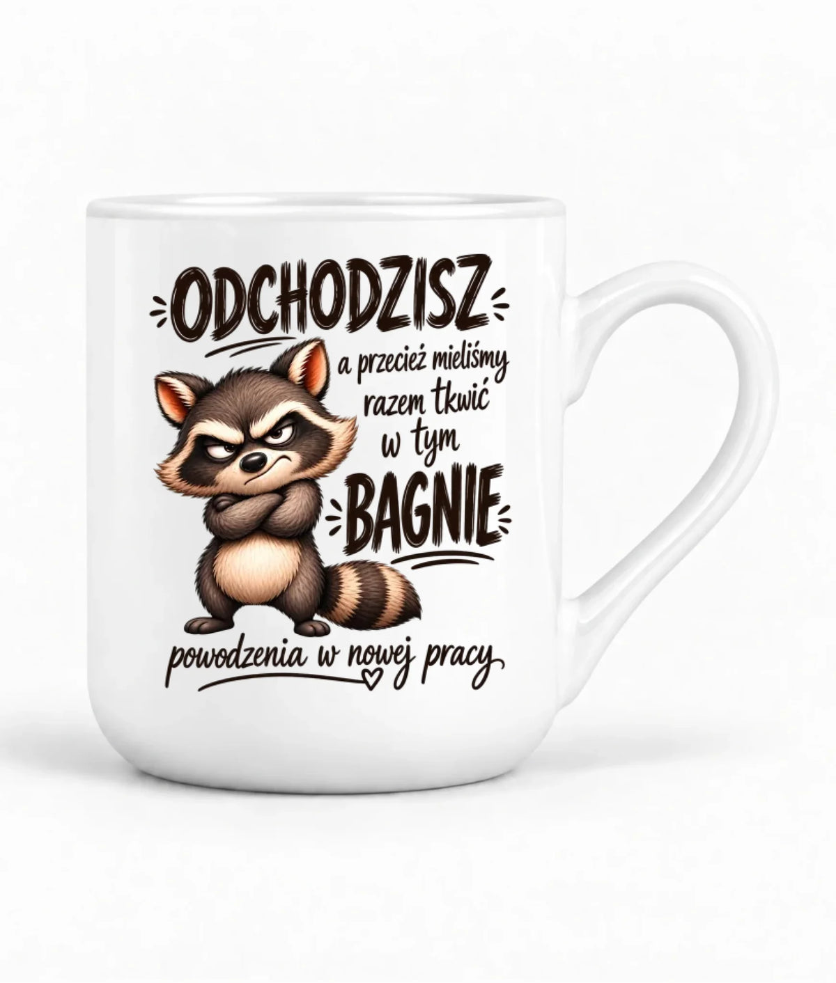 Kubek elegant na odejście z pracy - Razem w tym bagnie
