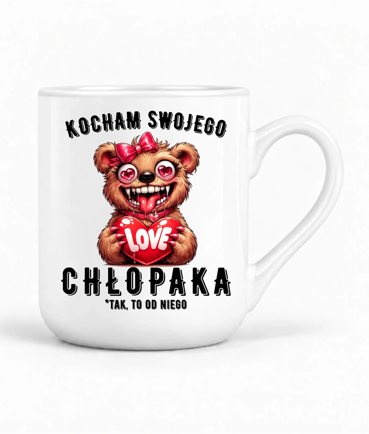 Kubek elegant dla dziewczyny - Kocham swojego chłopaka W89