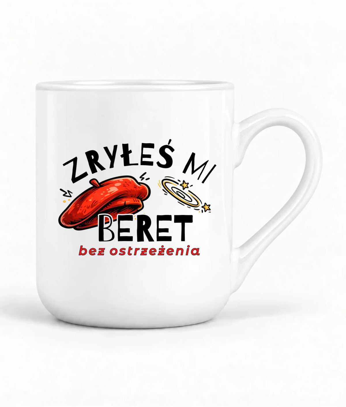 Kubek elegant dla faceta - Zryłeś mi beret DCH34