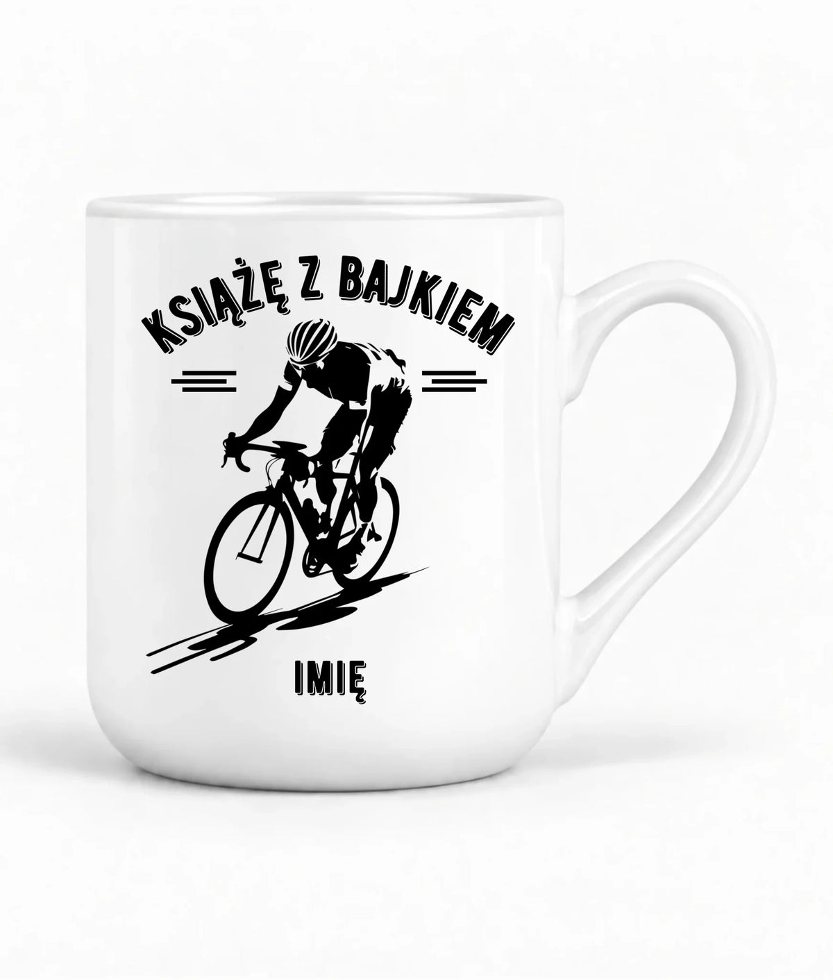Kubek elegant dla rowerzysty - Książę z bajkiem - personalizowany HR01
