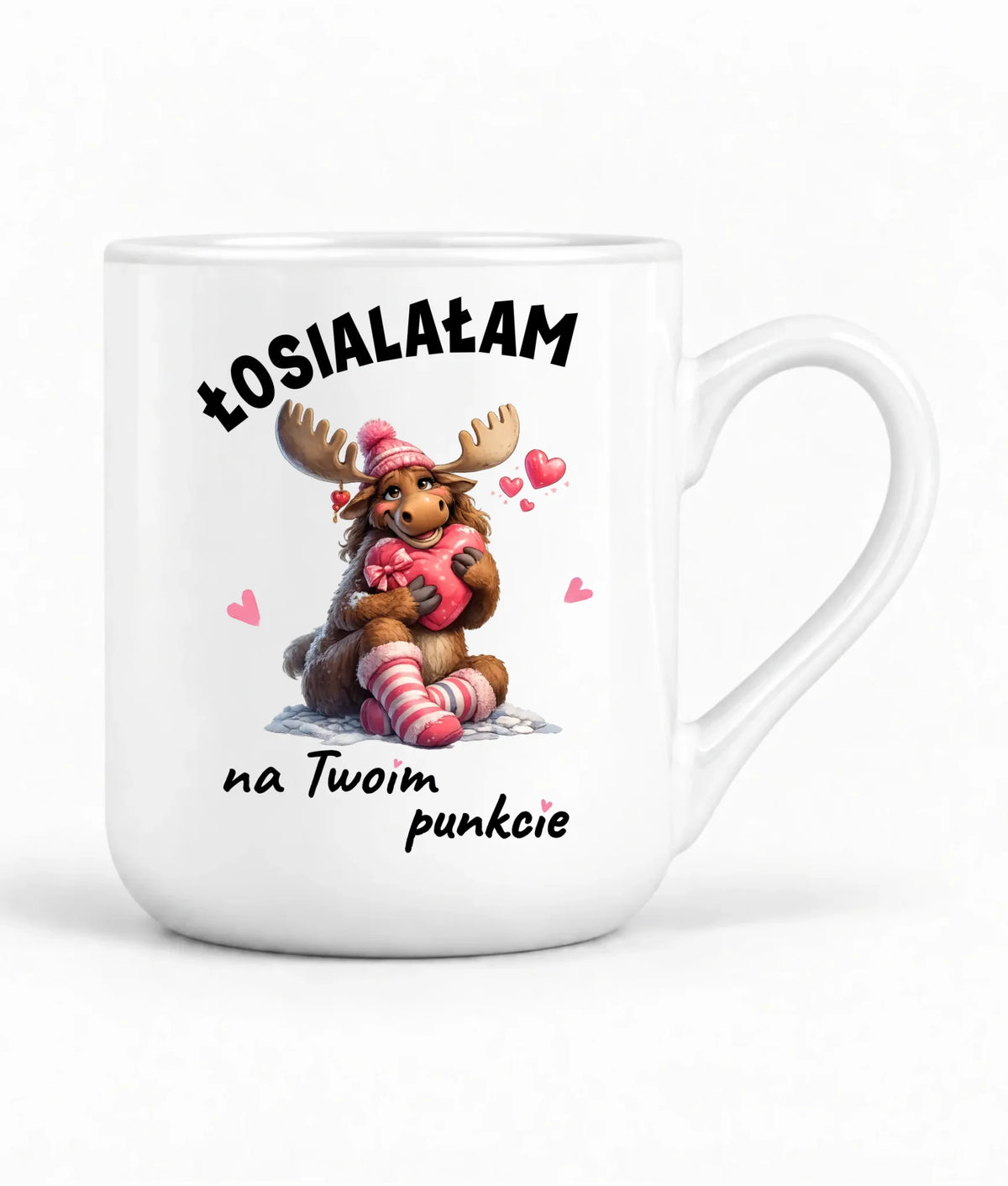 Kubek elegant dla par - Łosialałam na Twoim punkcie W67