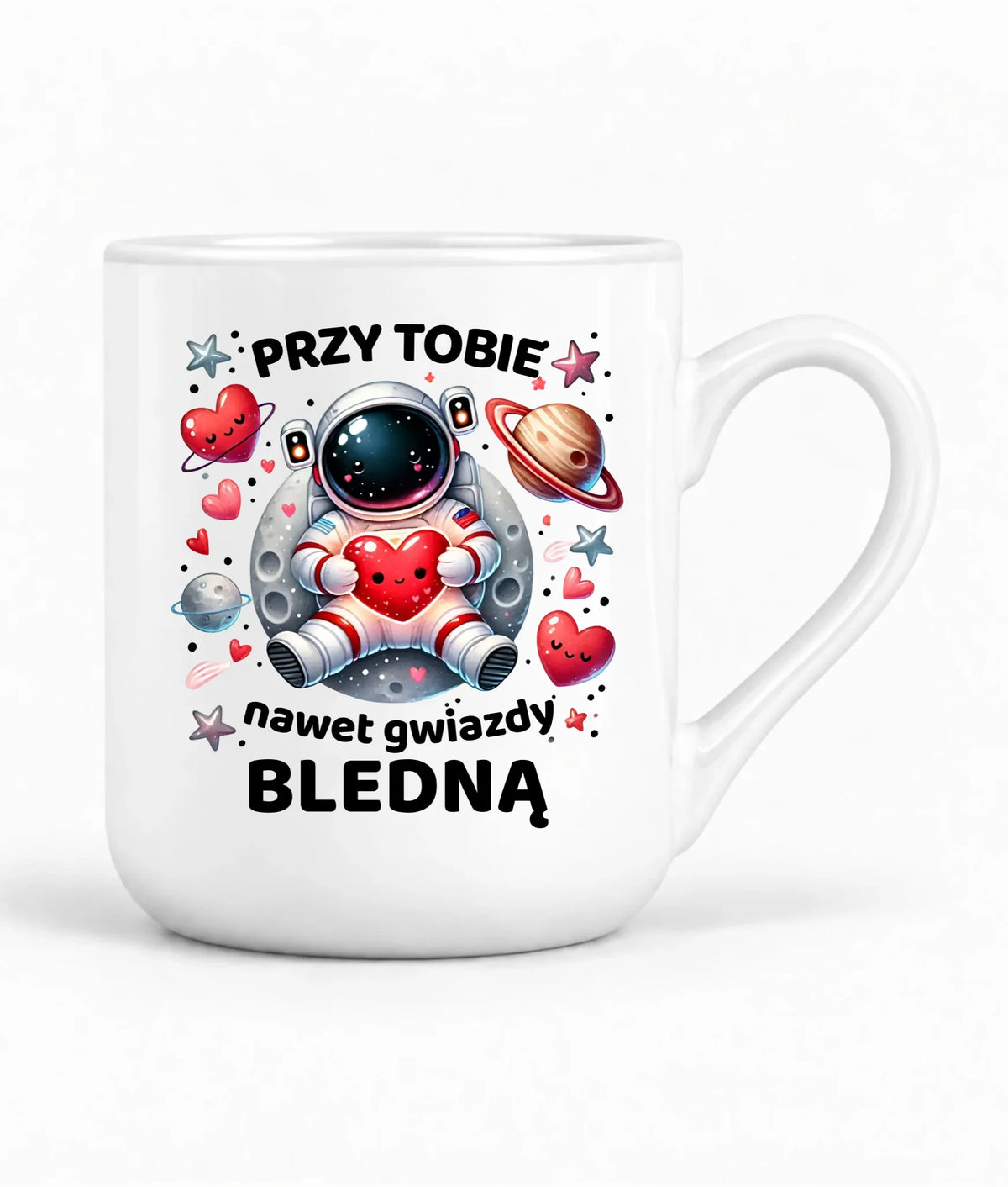 Kubek elegant dla par - Przy Tobie nawet gwiazdy bledną W57