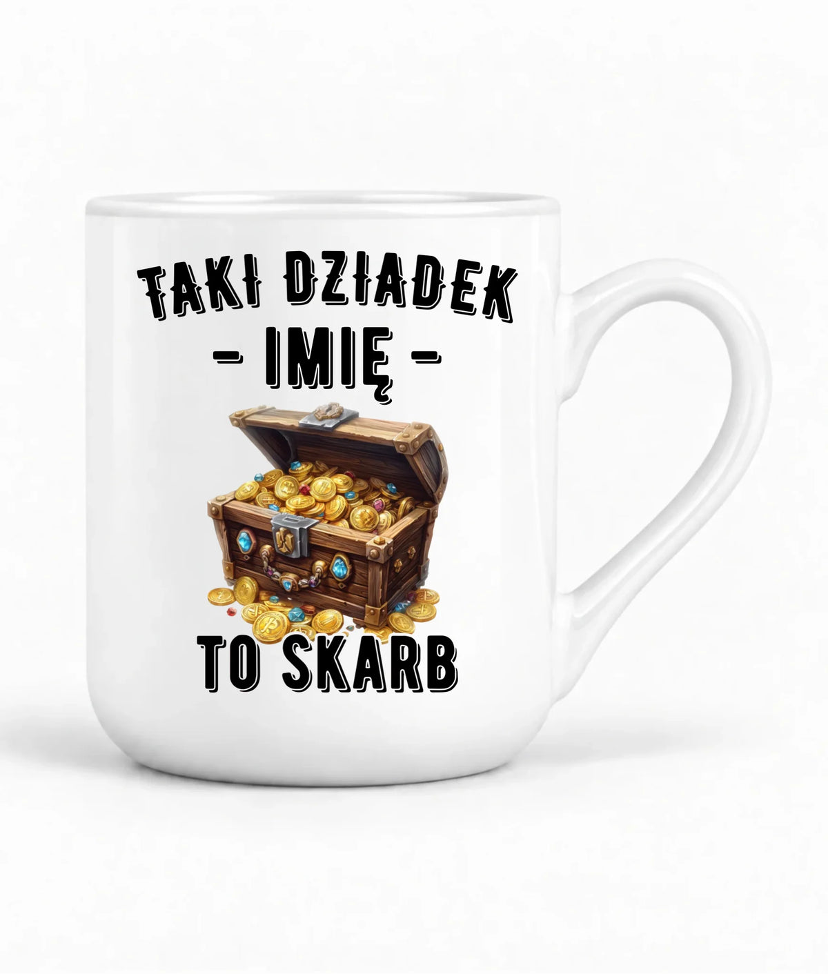 Kubek elegant dla dziadka - Taki dziadek to skarb - personalizowany D19