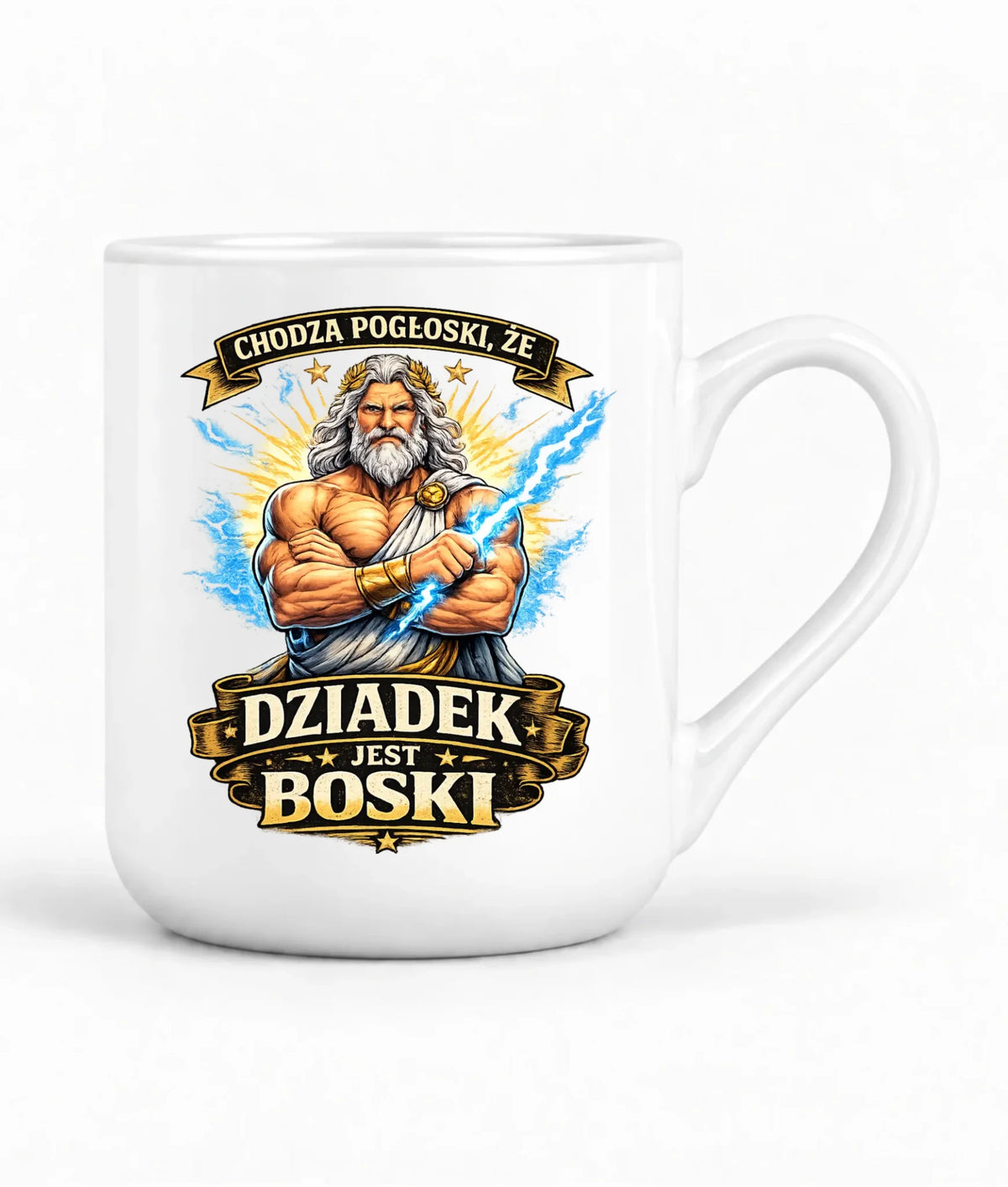 Kubek elegant dla dziadka - Chodzą pogłoski, że dziadek jest boski D16