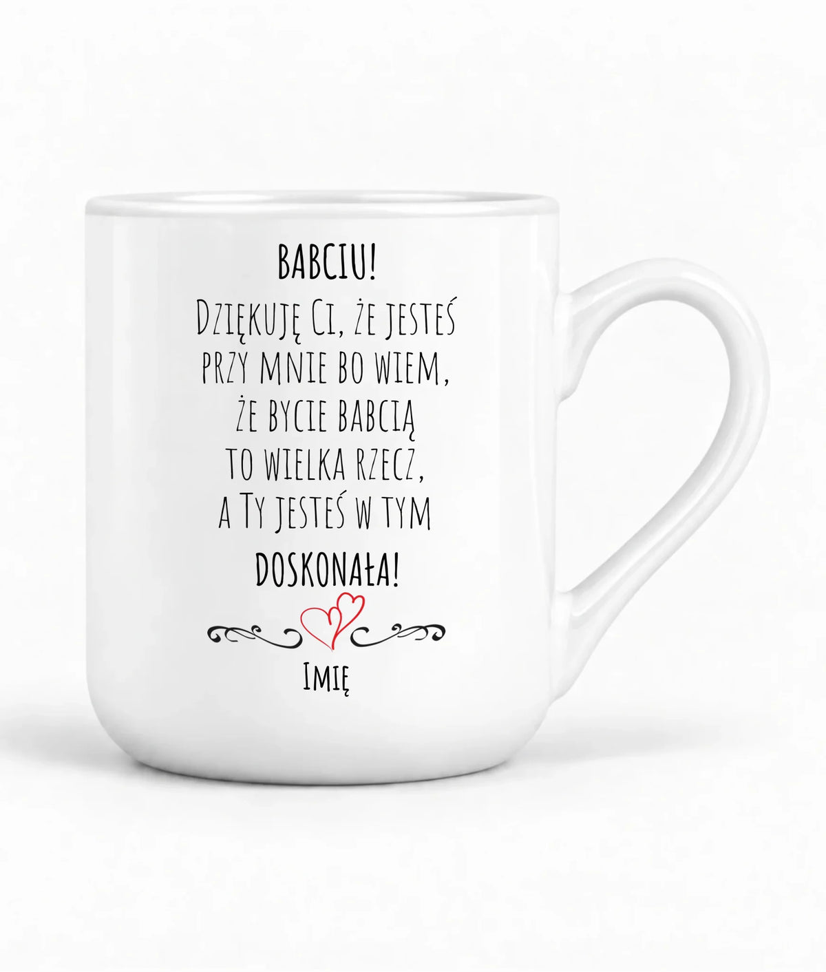 Kubek elegant dla babci - Babciu jesteś doskonała dedykacja - personalizowany B22