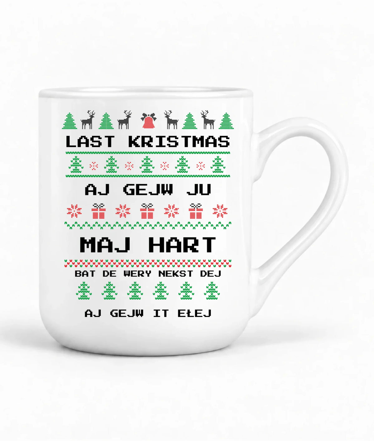 Kubek elegant świąteczny - Last kristmas aj gejw ju maj hart BN13