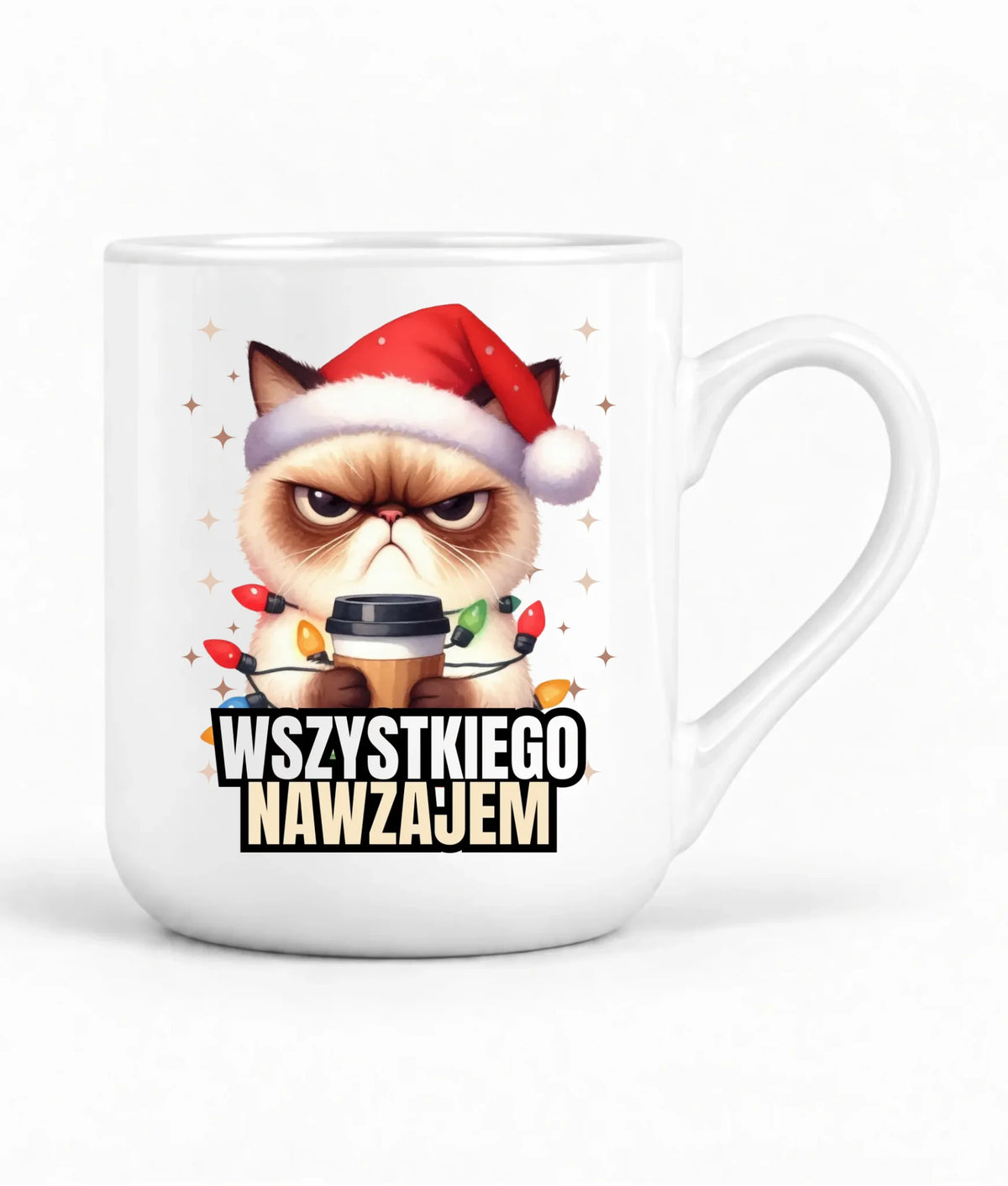 Kubek elegant świąteczny - Grumpy Cat Wszystkiego nawzajem BN33