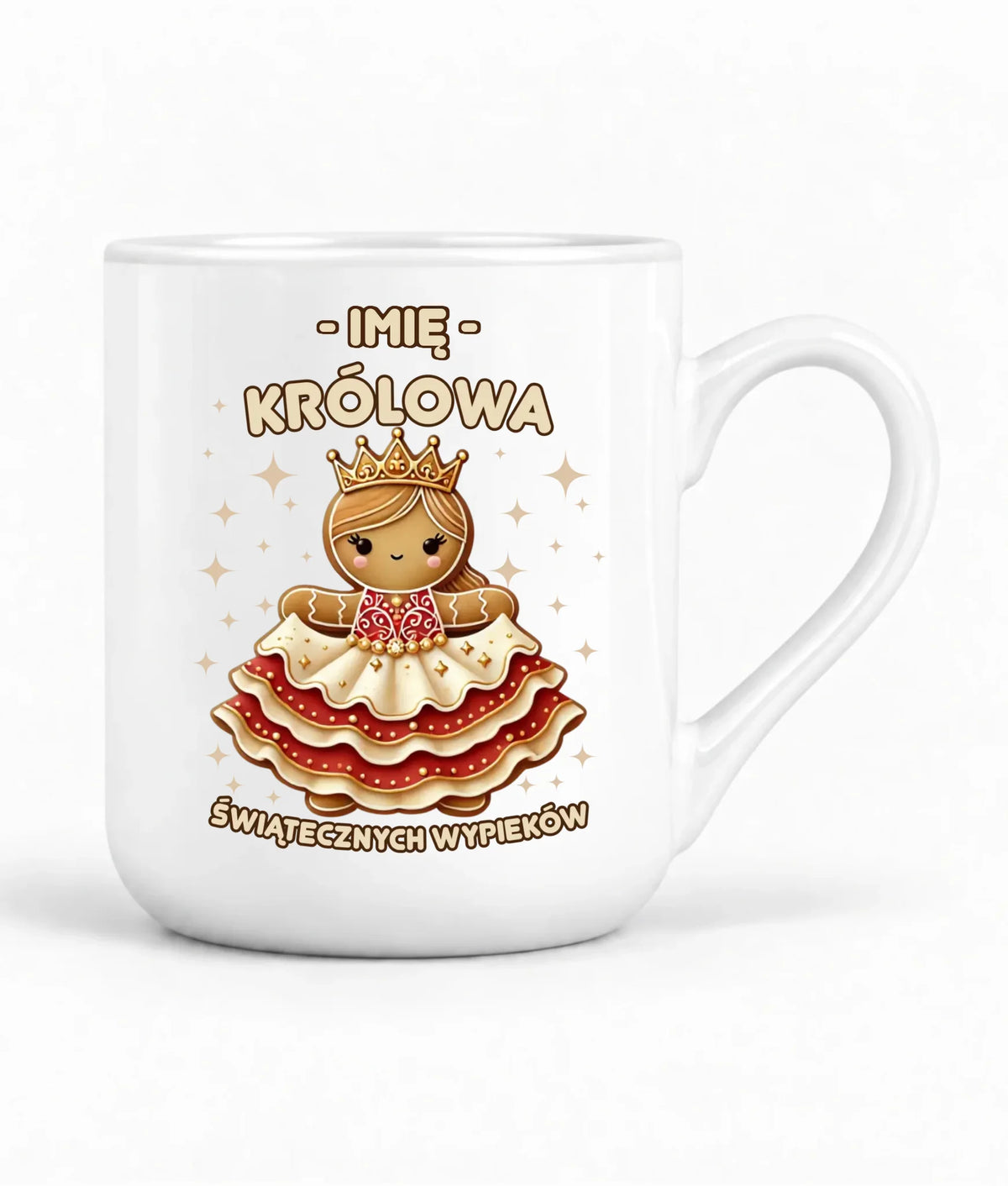 Kubek elegant świąteczny - Królowa świątecznych wypieków - personalizowany BN28