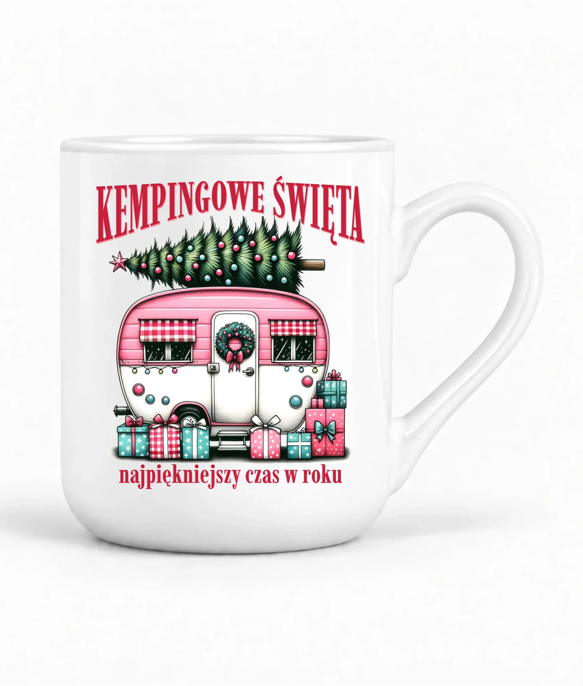 Kubek elegant świąteczny - Kamper Kempingowe Święta BN40