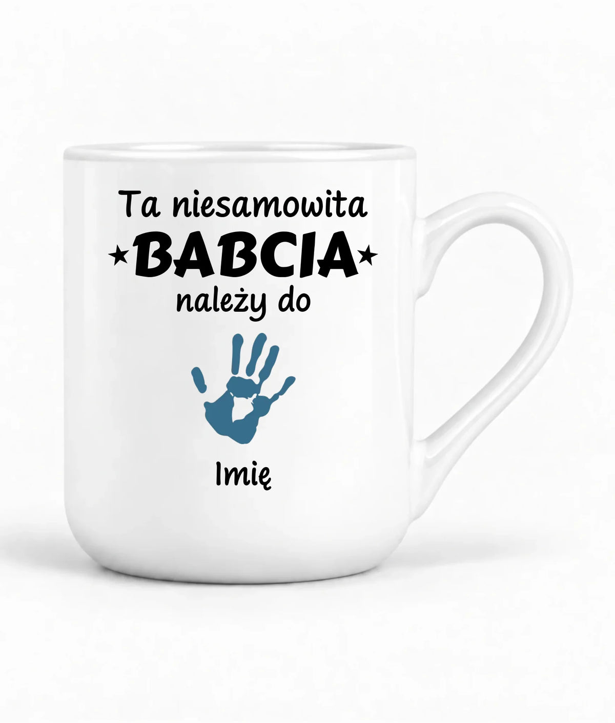 Kubek elegant dla babci - Babcia należy do wnuków 1–6 imion – personalizowany B33