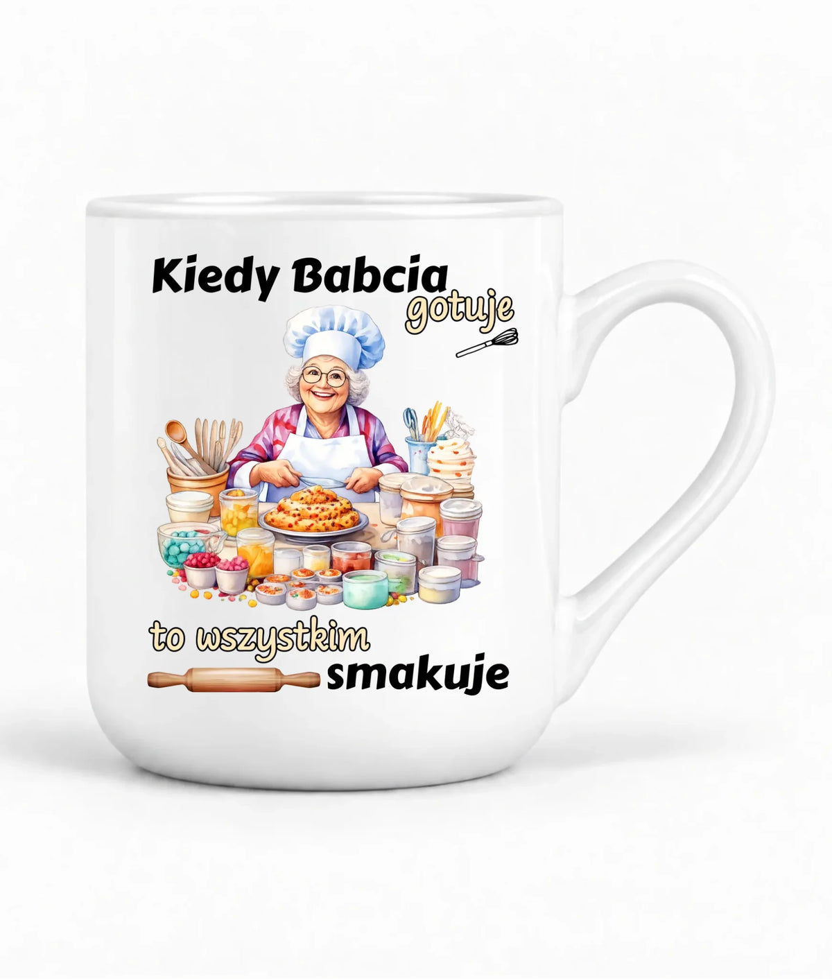 Kubek elegant dla babci - Kiedy babcia gotuje to wszystkim smakuje B34