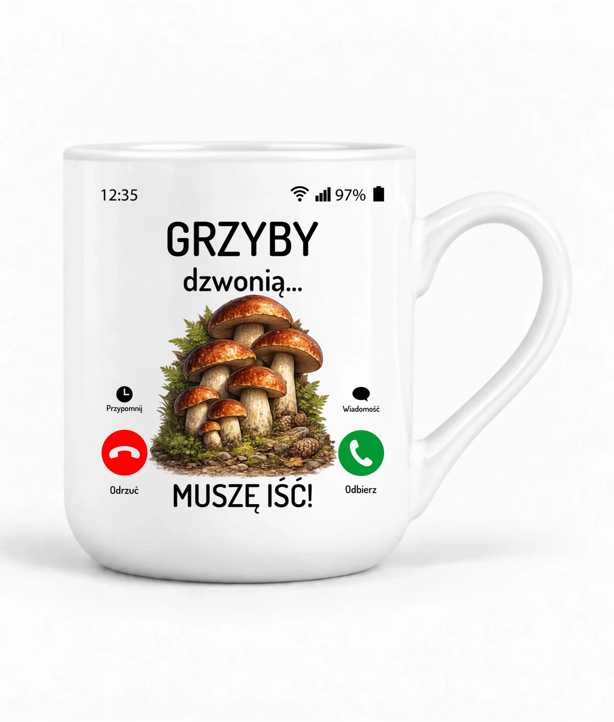 Kubek elegant dla dziadka wędkarza - Ryby dzwonią muszę iść D37