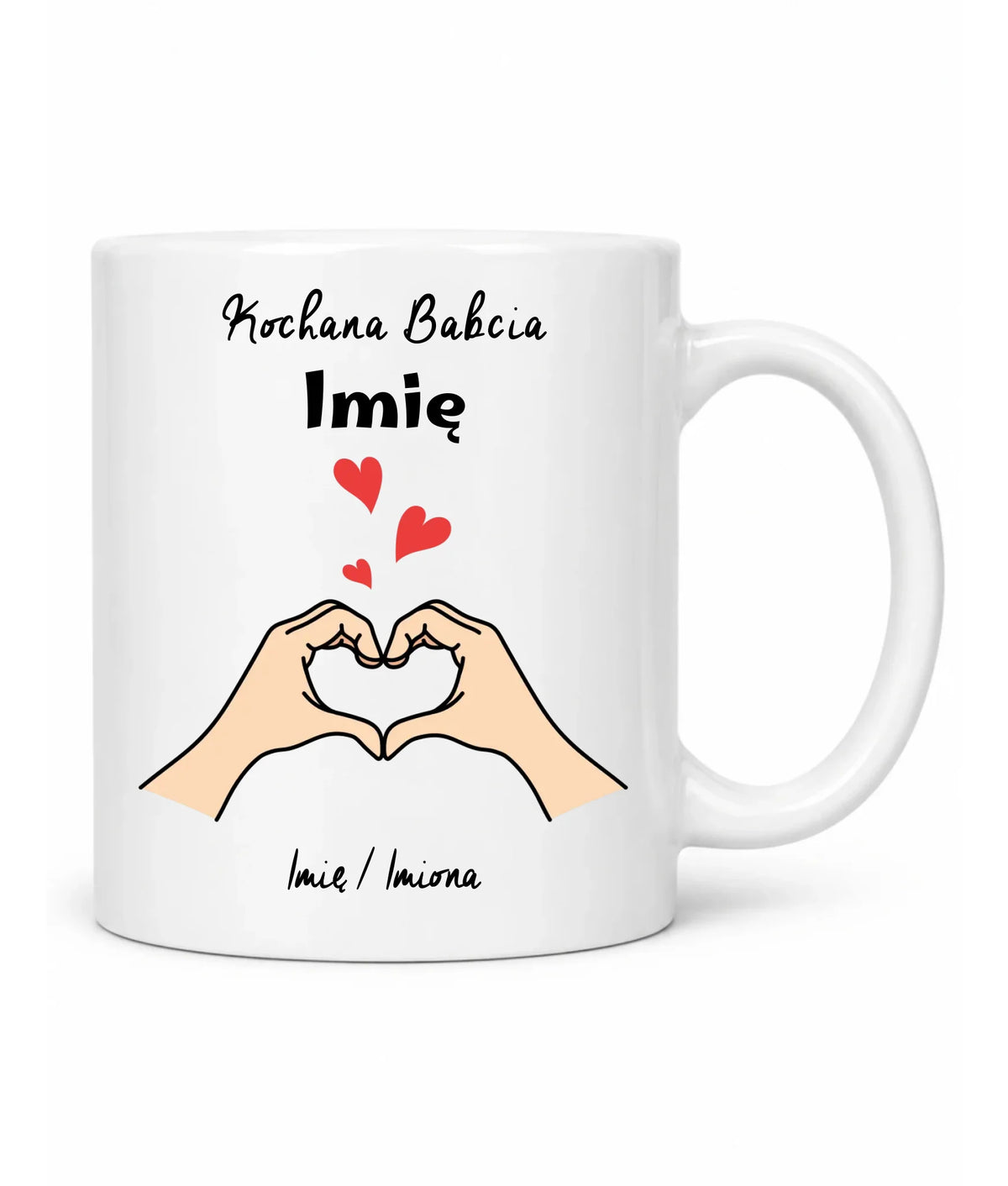 Kubek dla babci - Kochana Babcia podpis - personalizowany B13