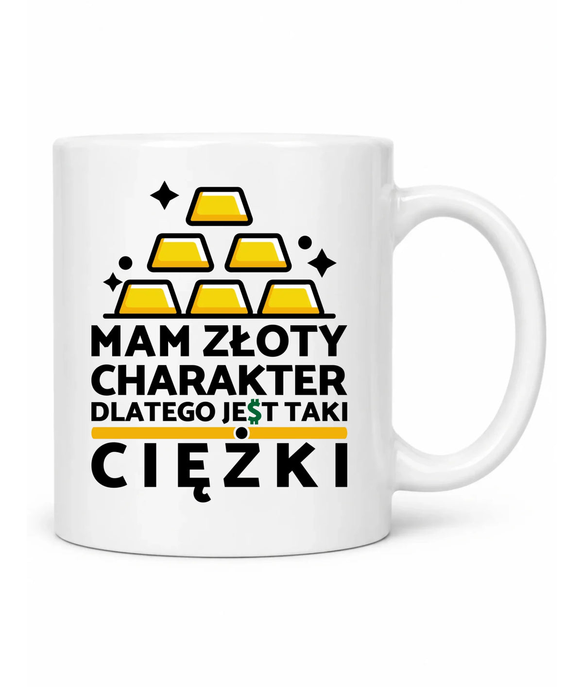 Kubek - prezent dla chłopaka - Złoty charakter DCH16