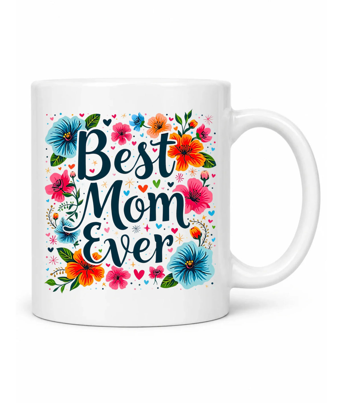 Kubek dla mamy - Kwiaty - Best mom ever DM34