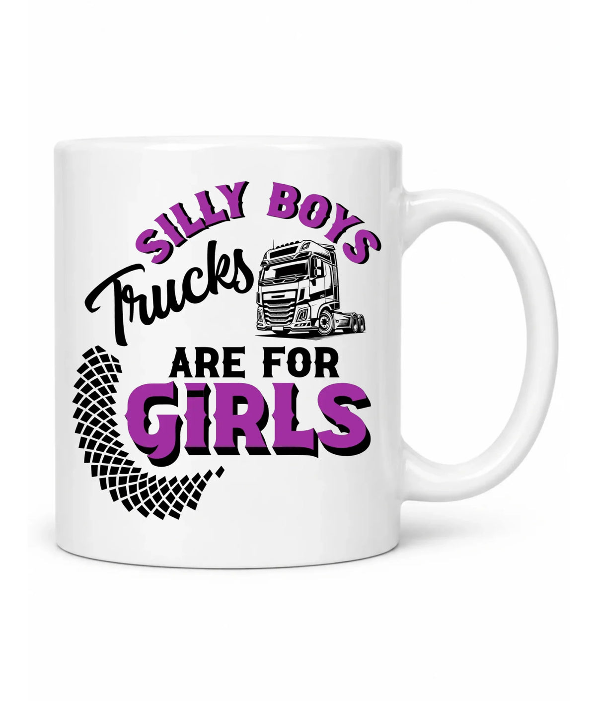 Kubel - kierowca ciężarówki - Silly boys trucks are for girls ZKT11