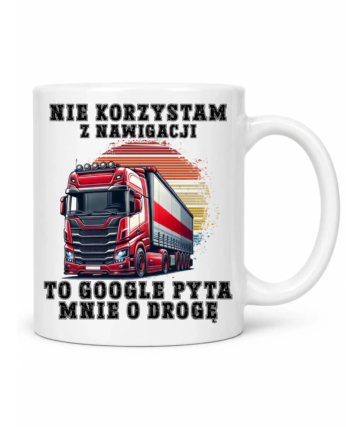 Kubek dla kierowcy ciężarówki - Google pyta mnie o drogę ZKT10