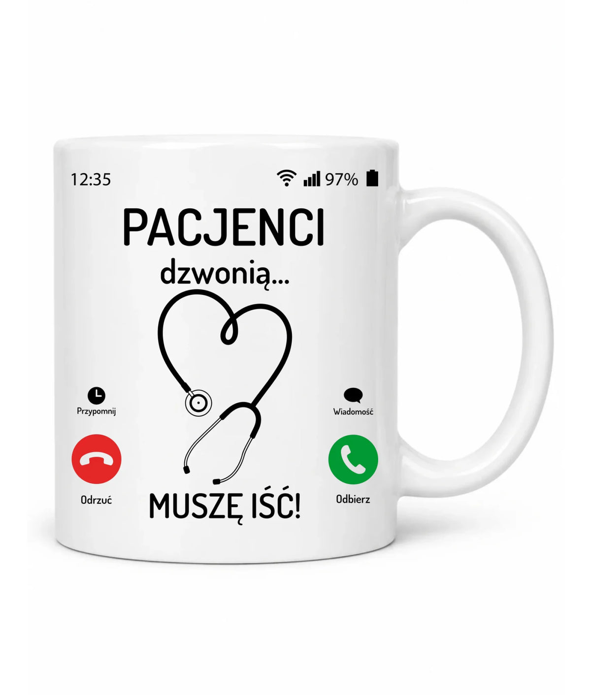 Kubek dla lekarza - Pacjenci dzwonią muszę iść ZL06