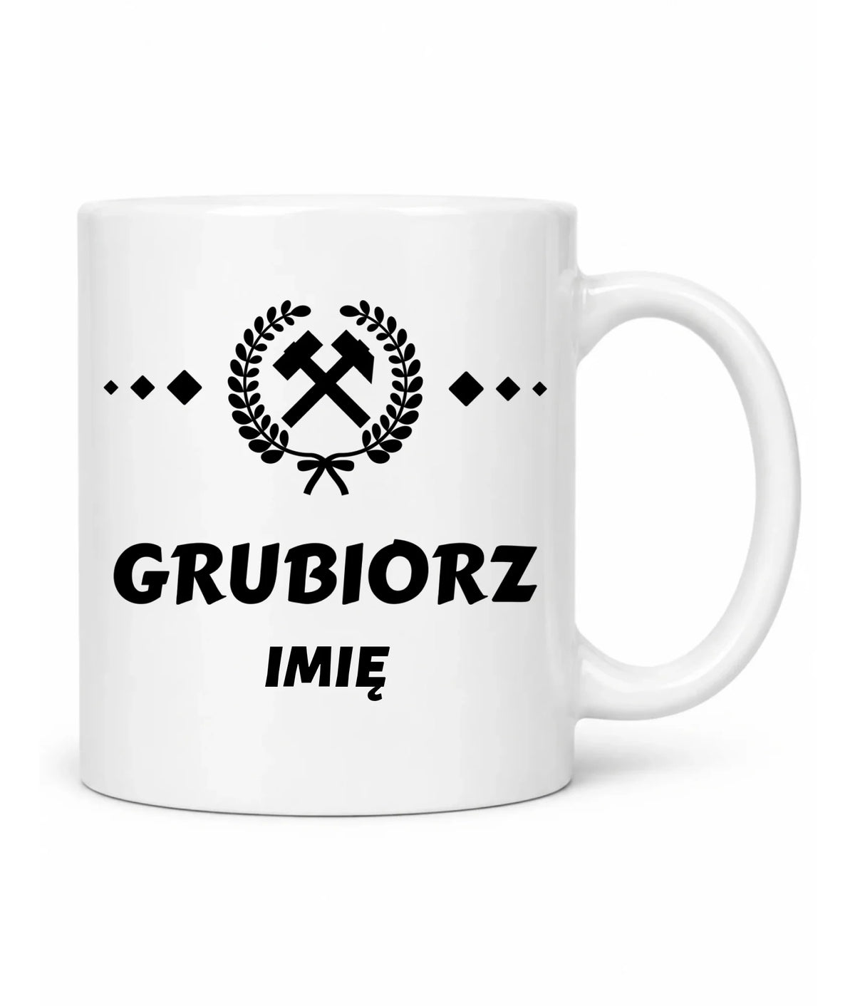 Kubek z imieniem dla górnika - Grubiorz