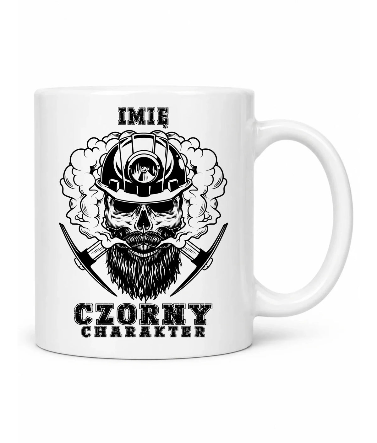 Kubek z imieniem dla górnika - Czorny charakter