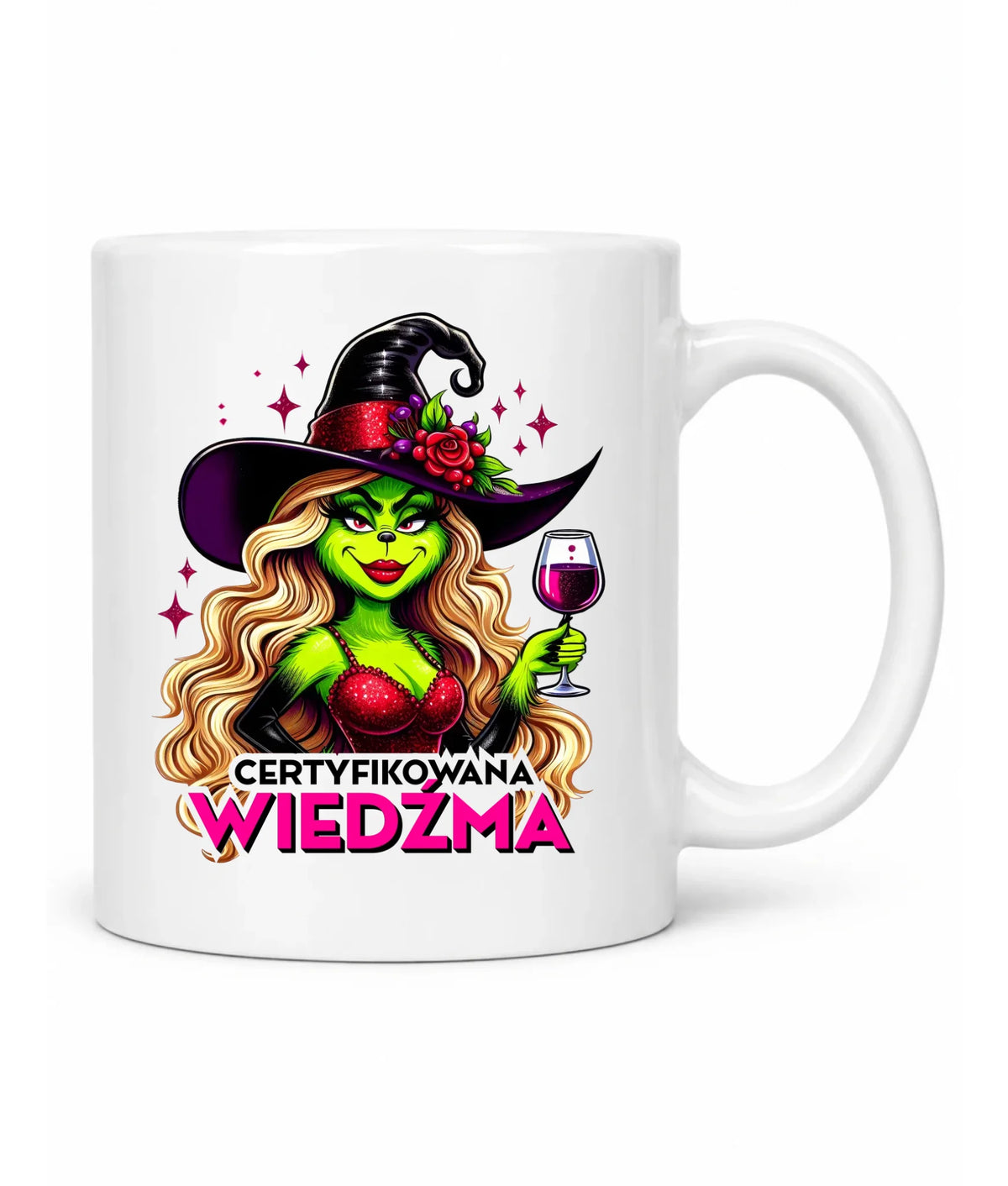 Kubek - Certyfikowana wiedźma - śmieszny HL13