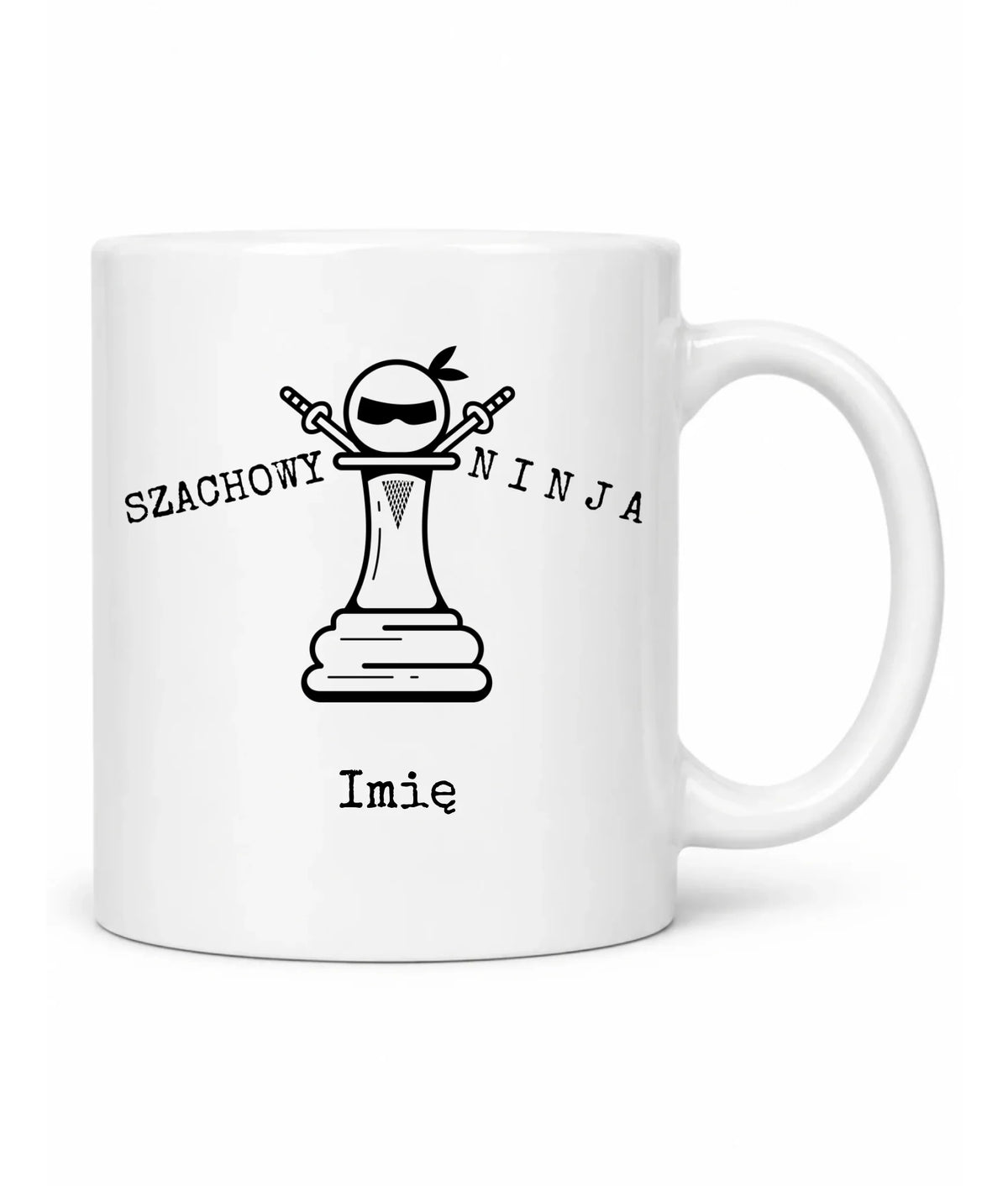Kubek dla szachisty - Szachowy ninja - personalizowany HSZ01