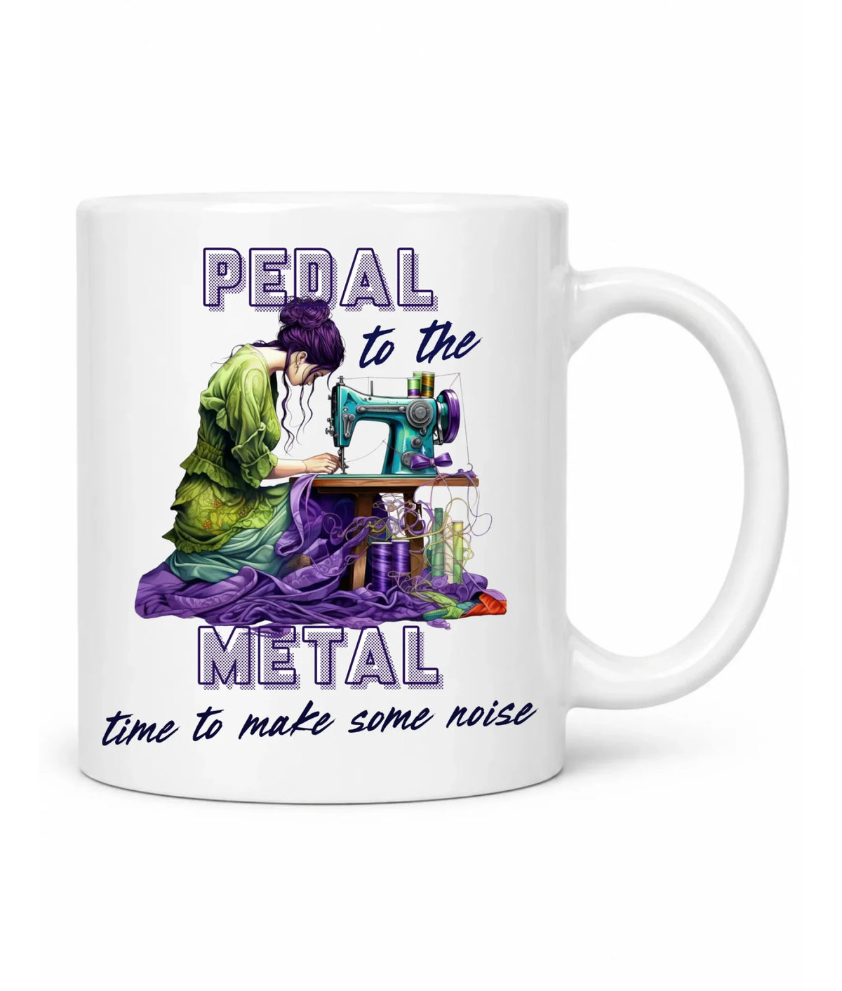 Kubek szyciowy - prezent dla krawcowej - PEDAL METAL HS01