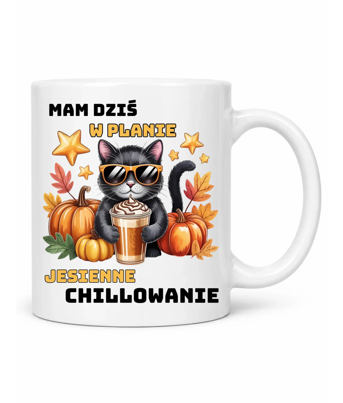 Kubek jesienny - Mam dziś w planie jesienne chillowanie JS34