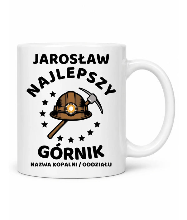 Kubek z imieniem dla górnika - Najlepszy Górnik