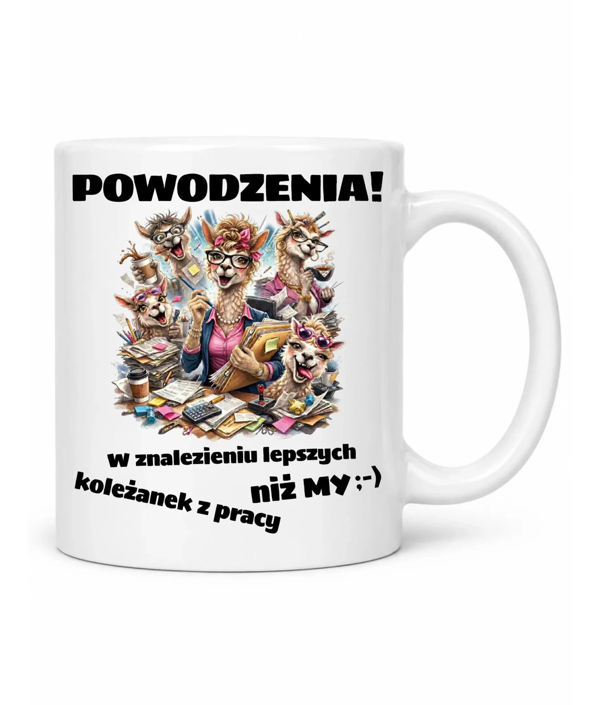 Kubek na odejście z pracy - Powodzenia w znalezieniu lepszych koleżanek