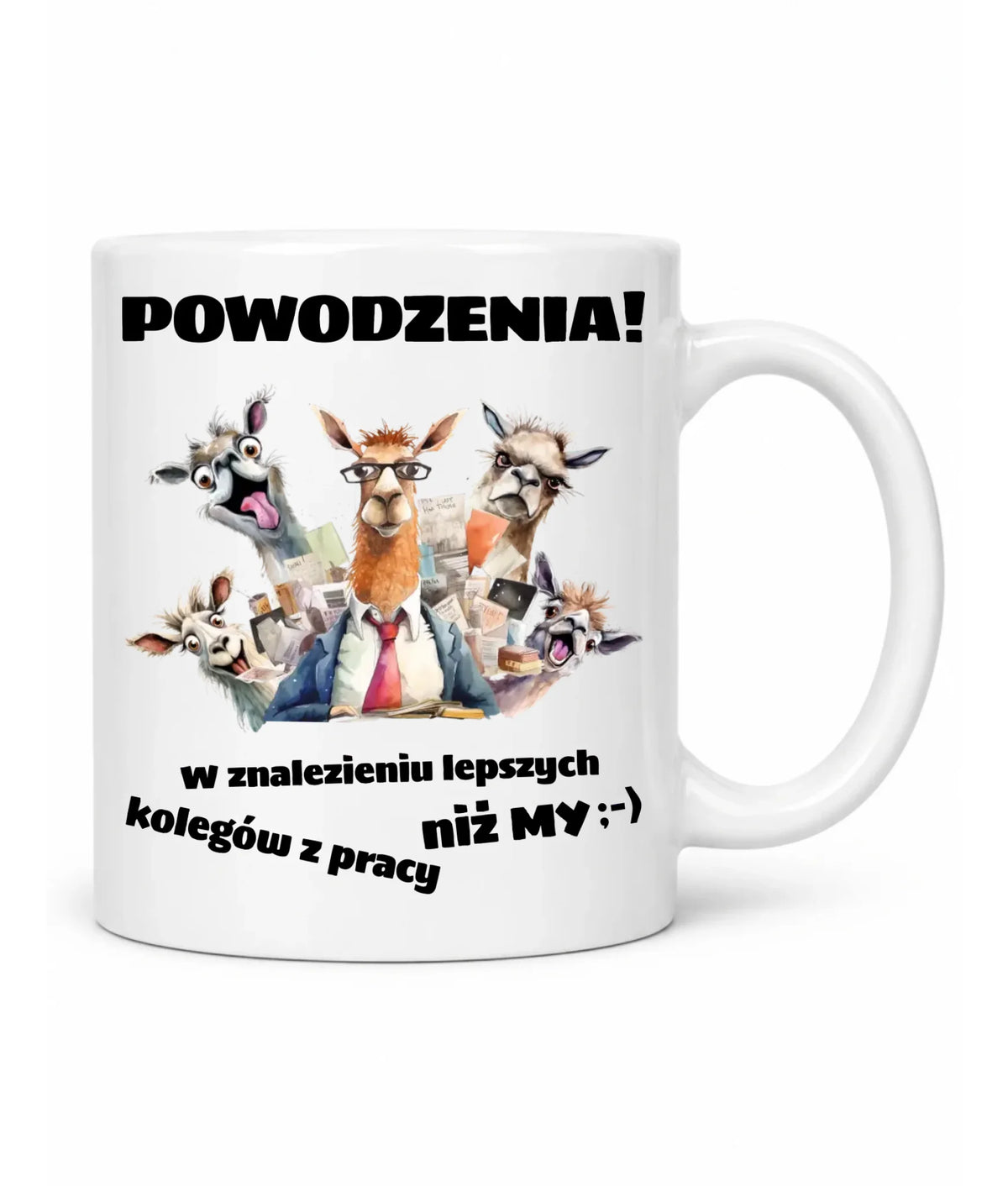 Kubek na odejście z pracy - Powodzenia w znalezieniu lepszych kolegów