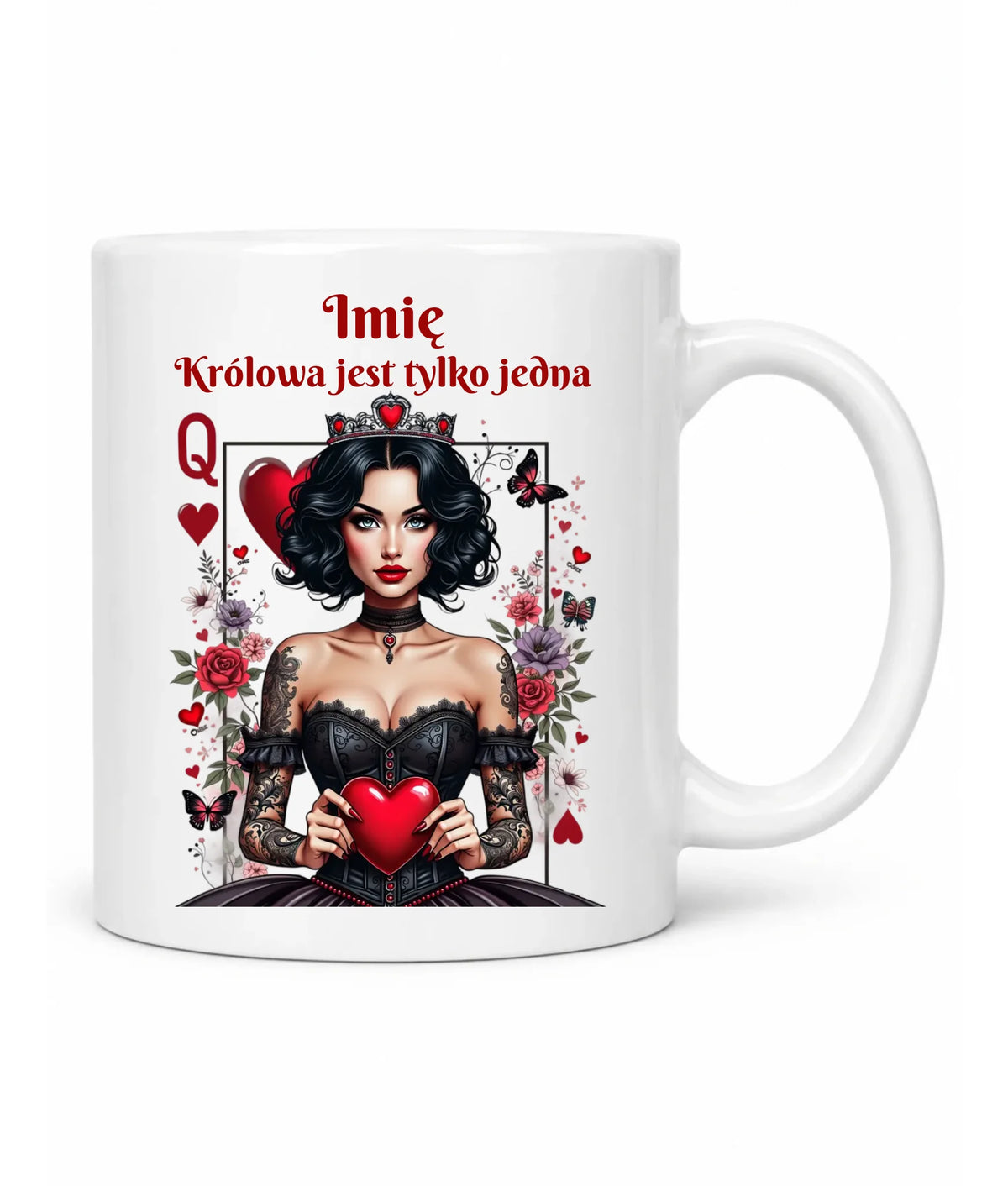 Kubek dla niej - Królowa jest tylko jedna - personalizowany W46