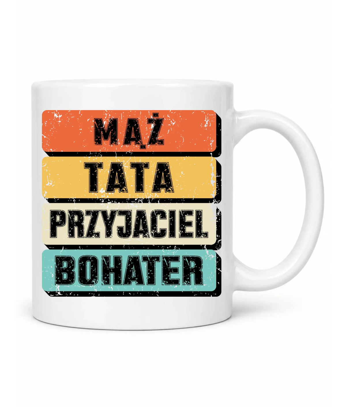 Kubek dla taty - Mąż Tata Przyjaciel Bohater DT05