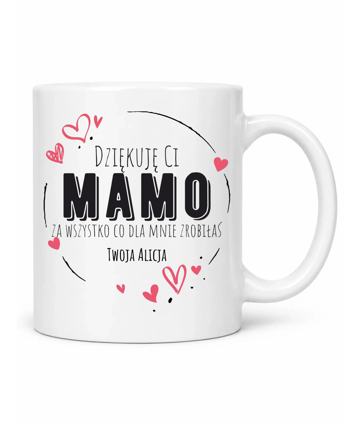Kubek dla mamy - Dziękuję Ci Mamo - personalizowany DM32