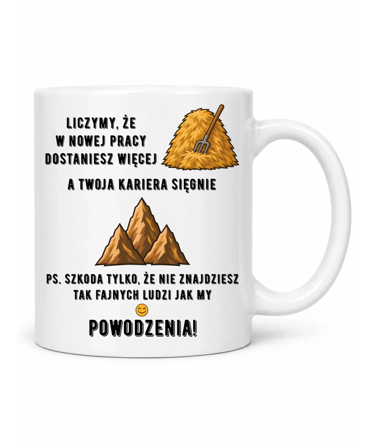 Kubek na odejście z pracy - W nowej pracy dostaniesz więcej siana
