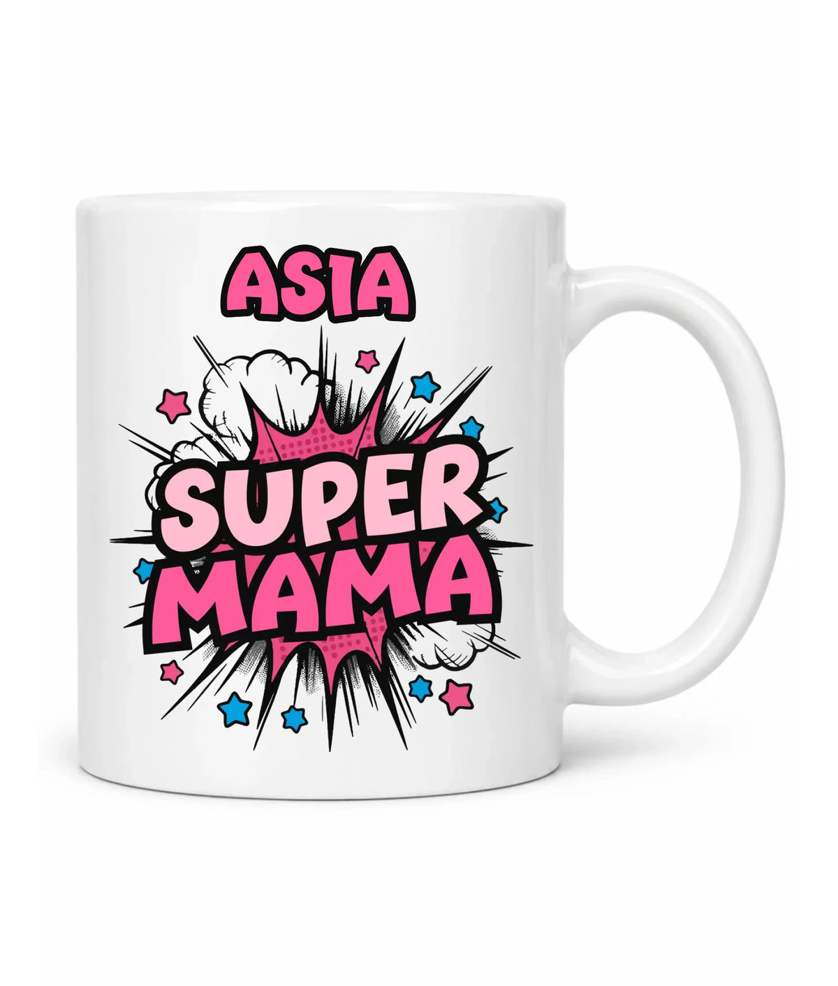 Kubek dla mamy z imieniem - Super Mama - personalizowany DM24