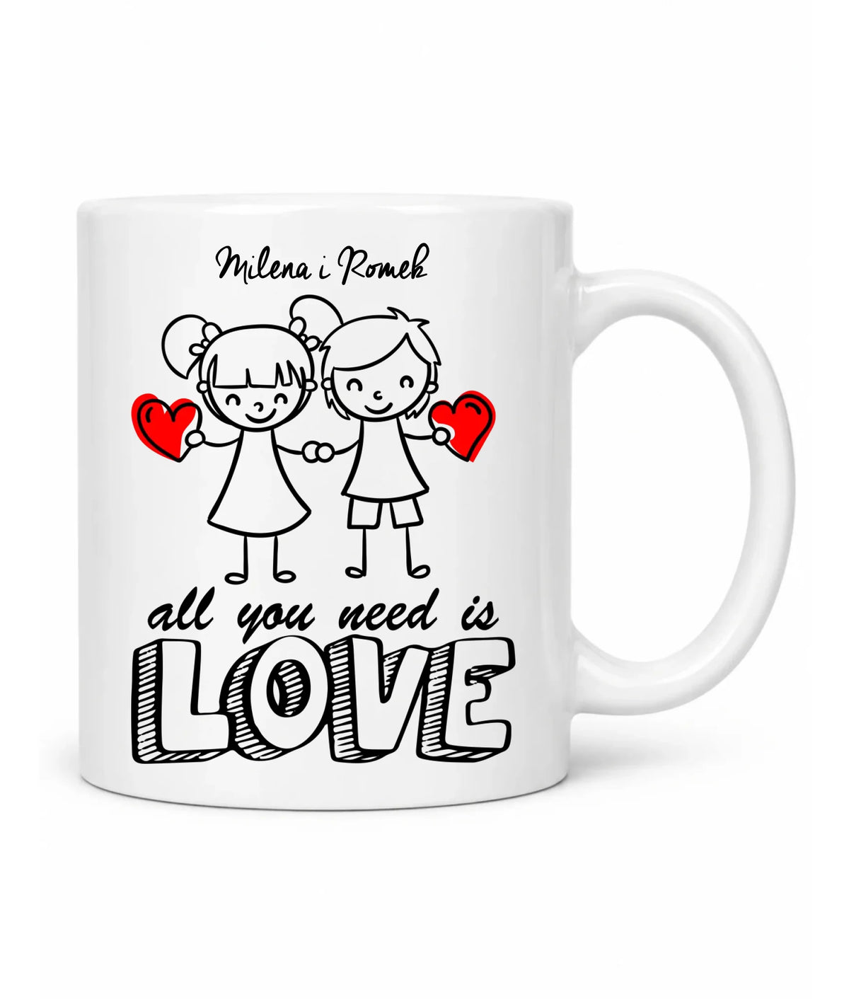 Kubek dla par - All You need is love - personalizowany W13
