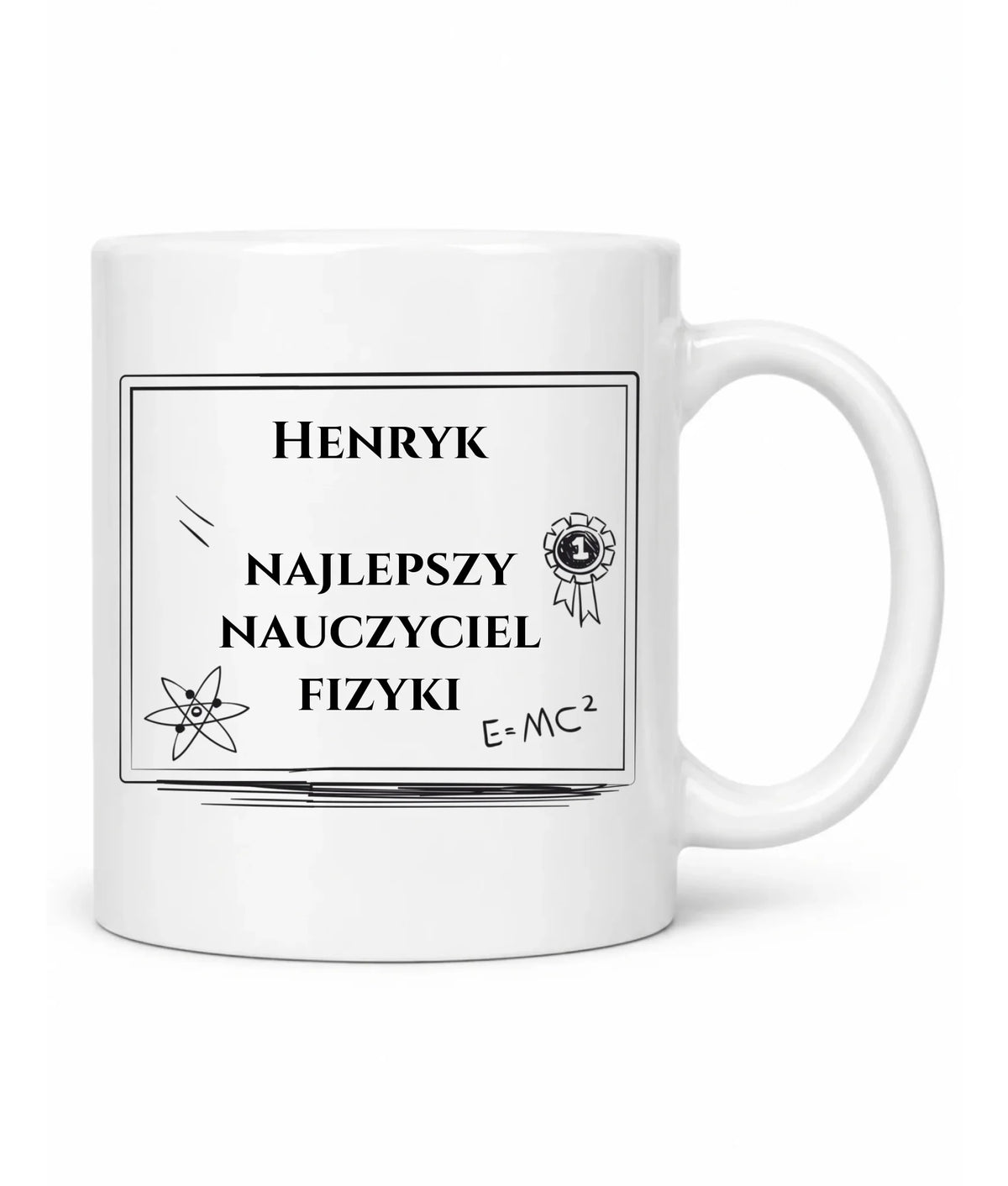 Kubek z imieniem dla nauczyciela lub nauczycielki fizyki N66