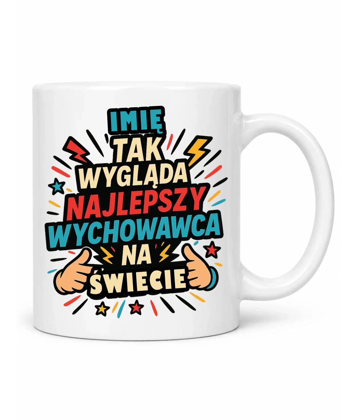 Kubek dla wychowawcy z imieniem Najlepszy Wychowawca N31