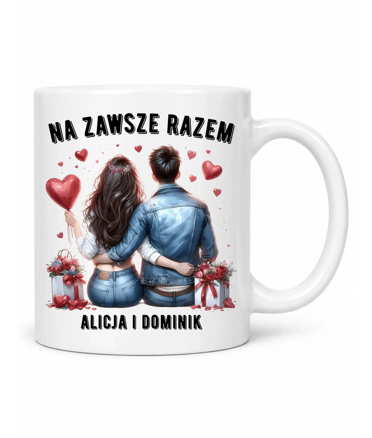 Kubek dla par - Na zawsze razem - personalizowany W07