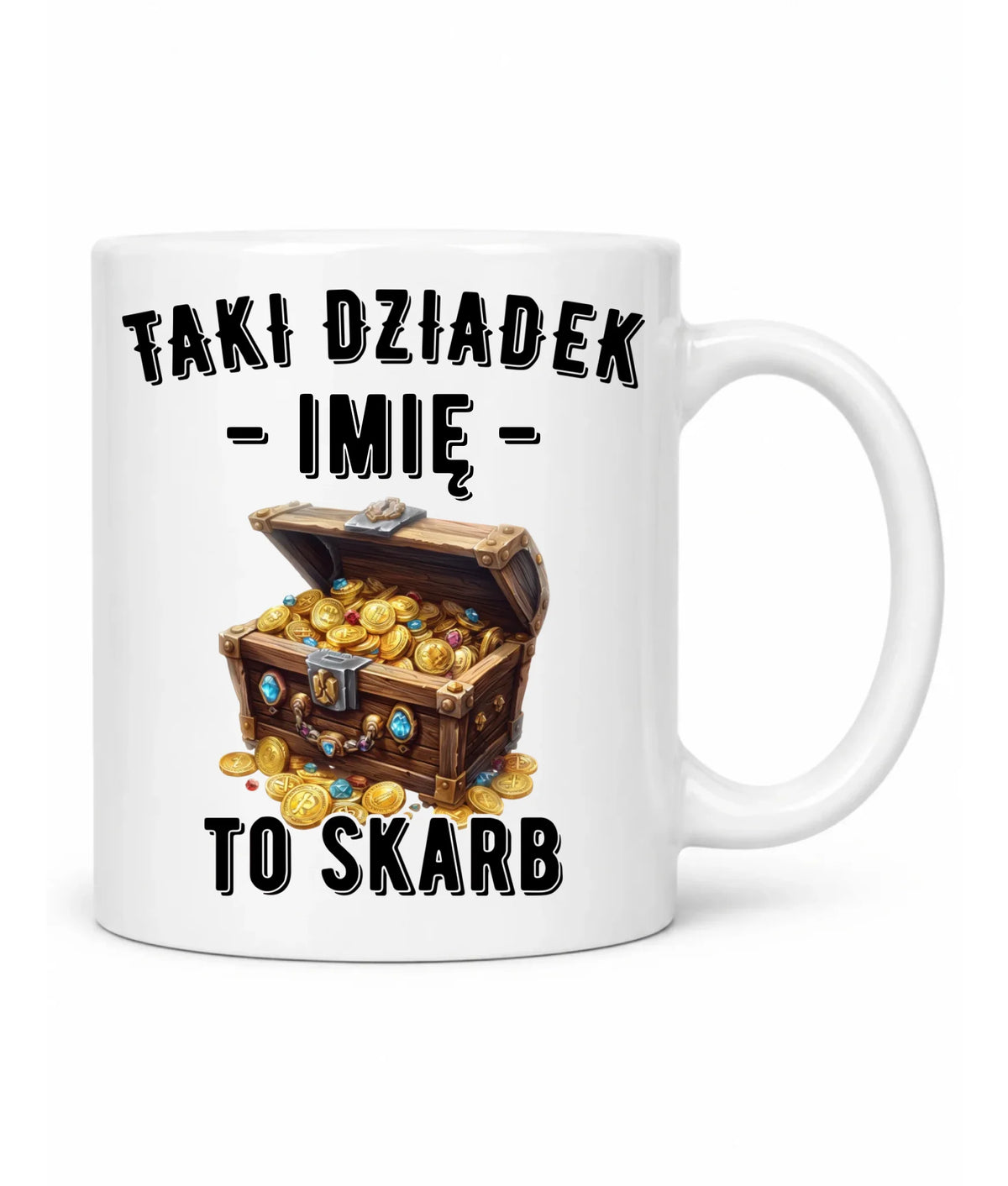 Kubek dla dziadka - Taki dziadek to skarb - personalizowany D19
