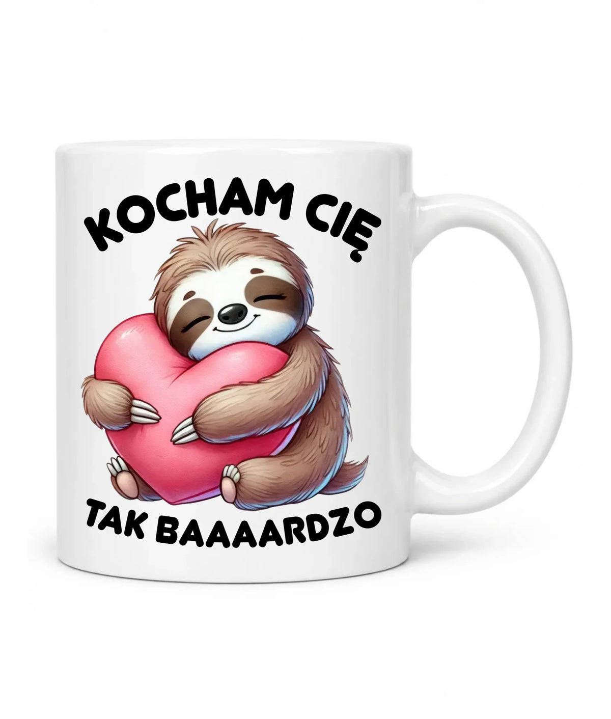 Kubek - Leniwiec Kocham Cię tak baaaardzo W16