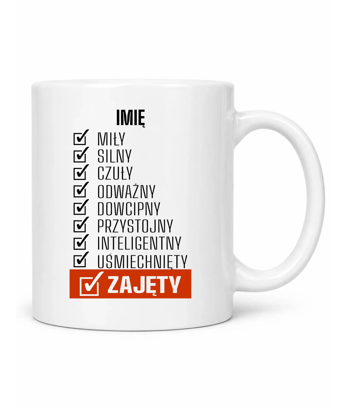Kubek - Zajęty prezent dla chłopaka męża narzeczonego - personalizowany DCH05