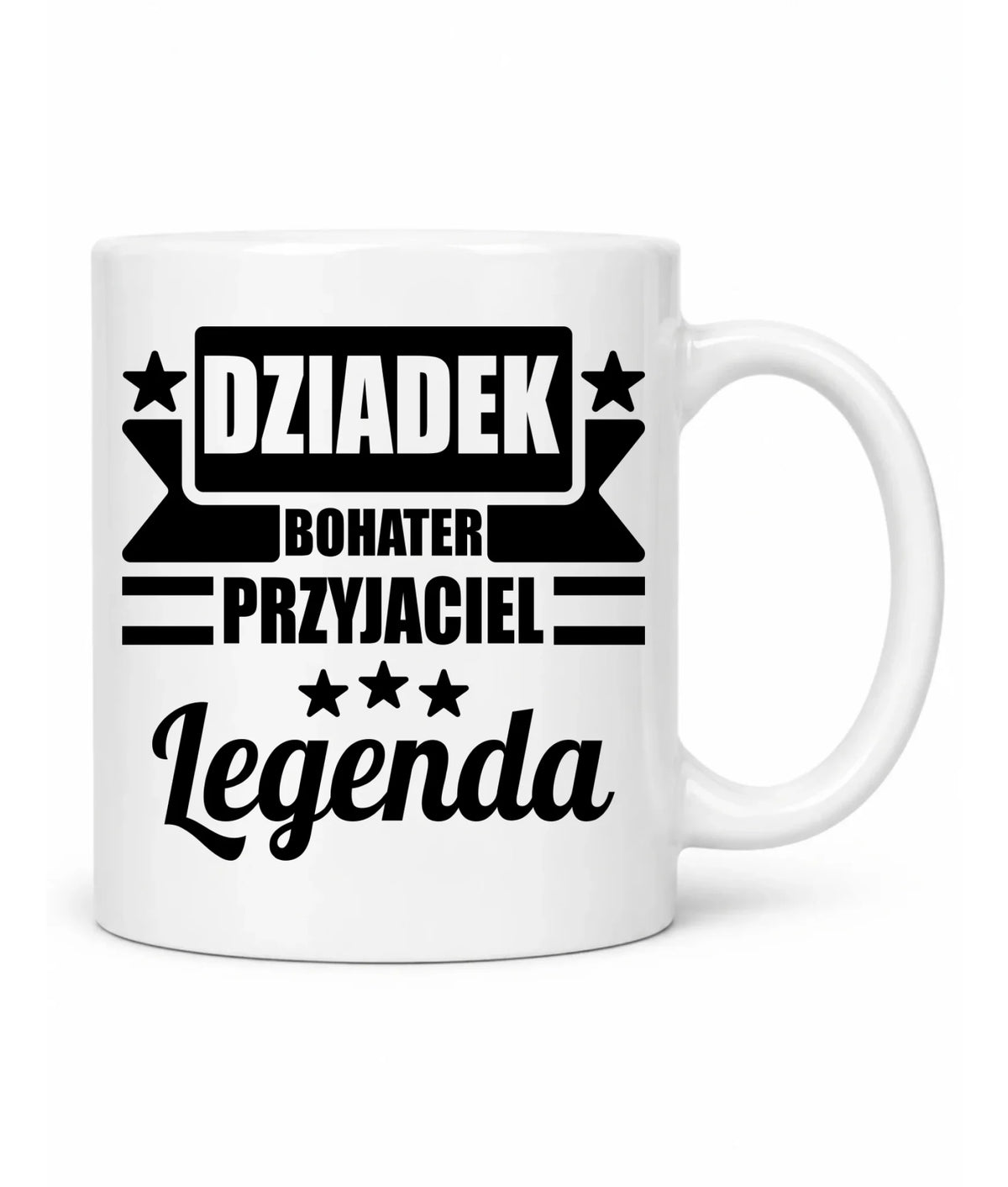 Kubek dla dziadka - Bohater przyjaciel legenda D20